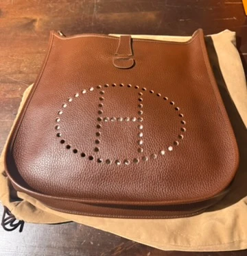 Hermès Evelyne PM Cognac